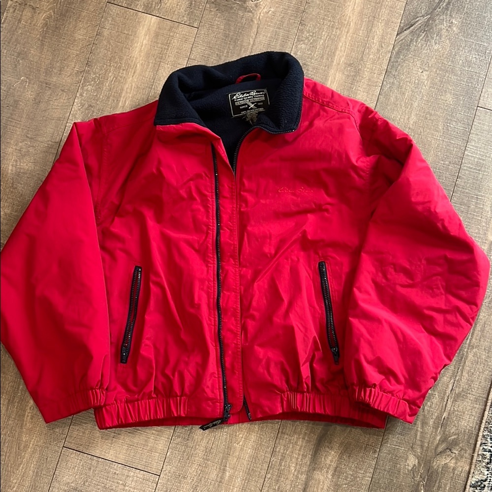 Eddie Bauer red jacket